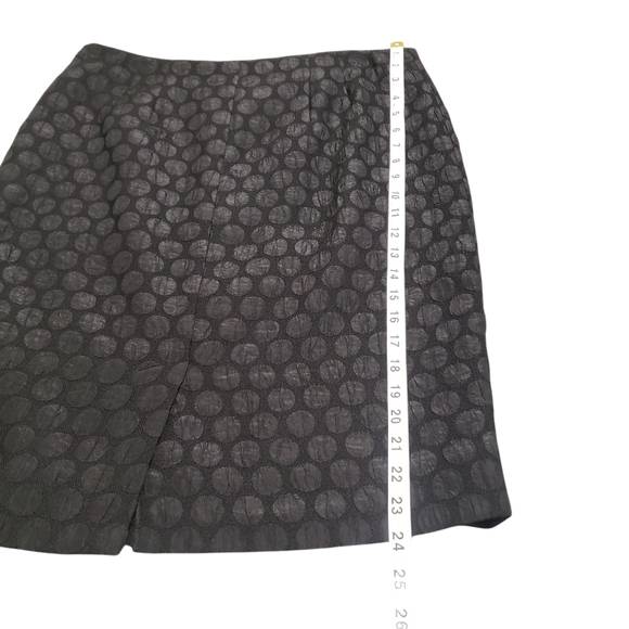 Anthropologie Maeve Black Polka Dot Pencil Skirt Sz 10 Whimsigoth Fairy Grunge - Picture 10 of 13
